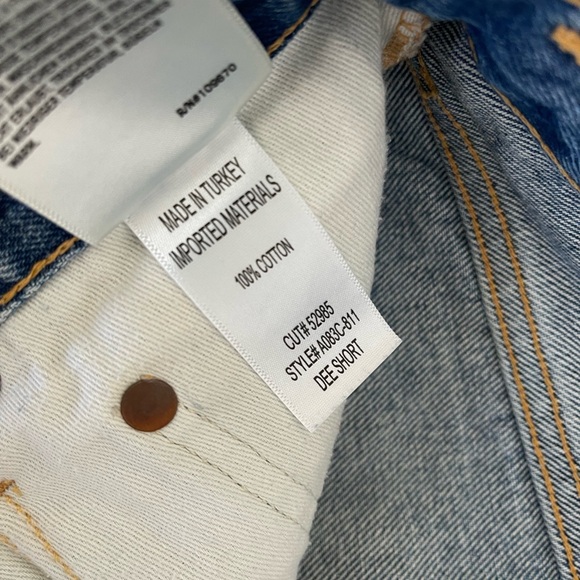 Agolde Dee Super High Rise Shorts - Picture 5 of 5